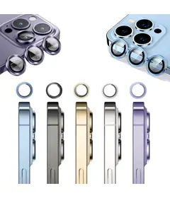 Mobile Screen Guards - Camera Ring - iPhone 14 (Light Purple)