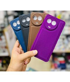 Mobile Covers - Stitch leather Case - Oppo A12